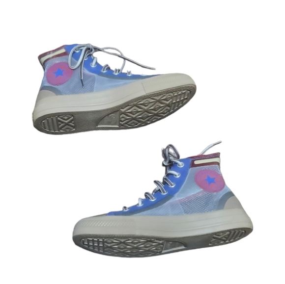 EUC Converse Chuck Taylor All Star High 'Translucent Photon Dust Sz 8 - Picture 3 of 6